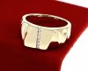 gold ring 18,60mm. gold-plated engagement xuping