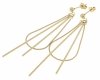 gold earrings made of stainless steel