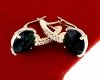 exclusive swarovski gold-plated earrings