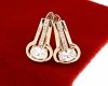 exclusive swarovski gold-plated earrings