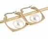 gold earrings made of stainless steel