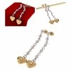 gold earrings made of stainless steel