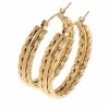 gold earrings made of stainless steel