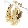 gold earrings made of stainless steel