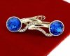 gold plated earrings with exclusive cubic zirconia