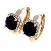 exclusive swarovski gold-plated earrings