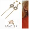 gold earrings made of stainless steel