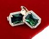 exclusive swarovski gold-plated earrings