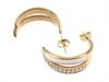 gold earrings made of stainless steel