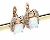 exclusive swarovski gold-plated earrings