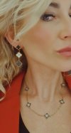 gold earrings made of stainless steel