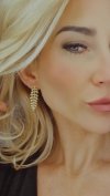 gold earrings made of stainless steel