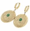 gold earrings made of stainless steel