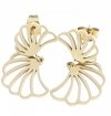 gold earrings made of stainless steel