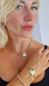 GOLD CHAIN NECKLACE celebrity STAINLESS STEEL
