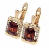 exclusive swarovski gold-plated earrings