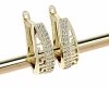 gold plated earrings with exclusive cubic zirconia