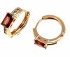 gold plated earrings with exclusive cubic zirconia