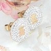 gold earrings made of stainless steel