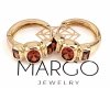 gold plated earrings with exclusive cubic zirconia