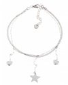 BRACELET, SILVER CELEBRITY STAINLESS STEEL