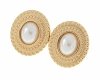 gold plated earrings with exclusive cubic zirconia