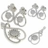 18k gold plated set pendant earrings xuping