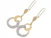 gold earrings made of stainless steel