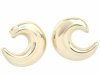 gold earrings made of stainless steel