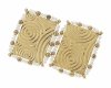gold earrings made of stainless steel