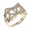gold ring 18,60mm. gold-plated engagement xuping