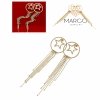 gold earrings made of stainless steel