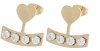 gold earrings made of stainless steel
