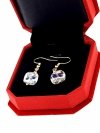 gold earrings made of stainless steel