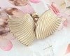 gold earrings made of stainless steel