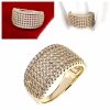 gold ring 18,60mm. gold-plated engagement xuping