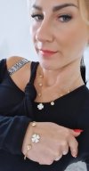 BRACELET GOLD CELEBRITY STAINLESS STEEL