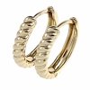 gold plated earrings with exclusive cubic zirconia