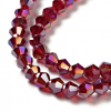 Glass beads faceted strands