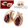 exclusive swarovski gold-plated earrings