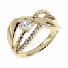 gold ring 18,60mm. gold-plated engagement xuping