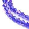 Glass beads faceted strands