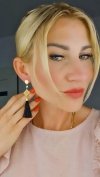 gold earrings made of stainless steel