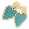 gold earrings made of stainless steel