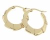 gold earrings made of stainless steel