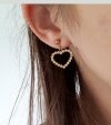 gold earrings made of stainless steel