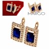 exclusive swarovski gold-plated earrings