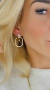 gold earrings made of stainless steel