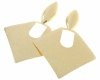 Golden earrings silk flowers