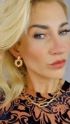 gold plated earrings with exclusive cubic zirconia